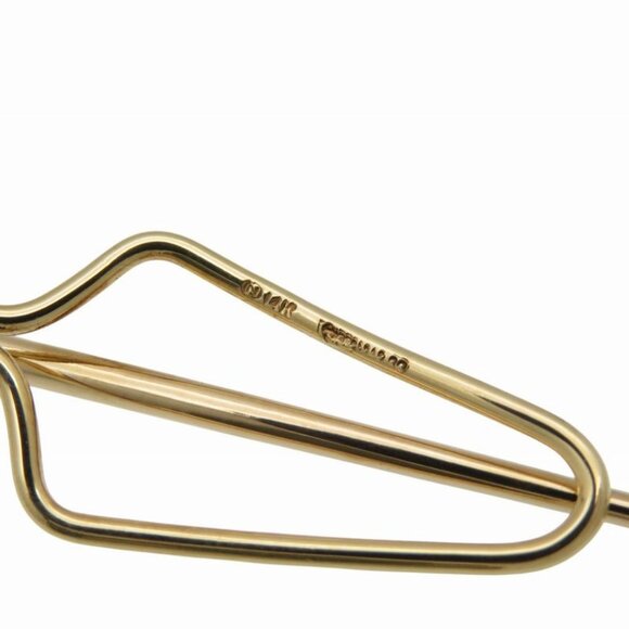 Tiffany & Co Golf Club Tie Pin K14 Yellow Gold K14 Hoitogo Old - Picture 7 of 7